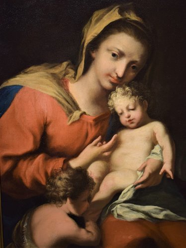 Vierge à L'Enfant et le le petit Saint Jean Baptiste